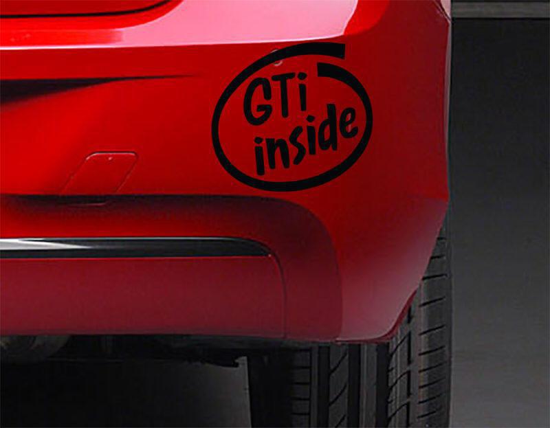 Αυτοκόλλητο GTI inside