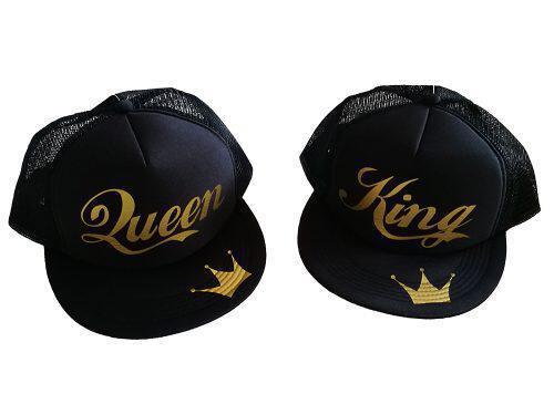 Καπέλο Queen and King Gold Edition (σετ 2 τεμ.)