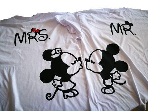 T-shirt Mrs and Mr Λευκό