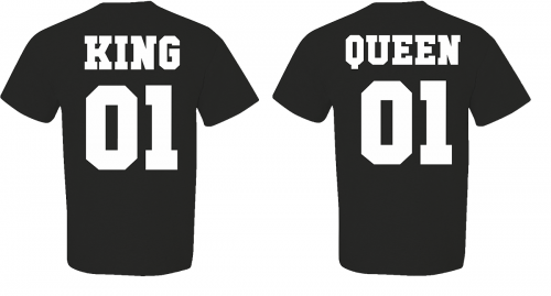 T-shirt King and Queen (σετ 2 τεμ.) Κωδ.:1611