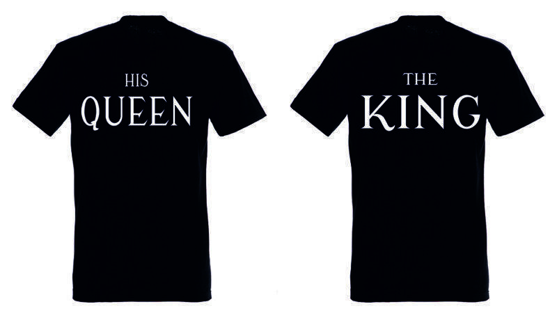 T-shirt The King and His Queen (σετ 2 τεμ.)