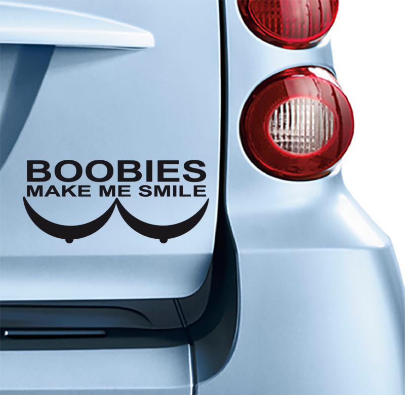 Αυτοκόλλητο boobies make me smile