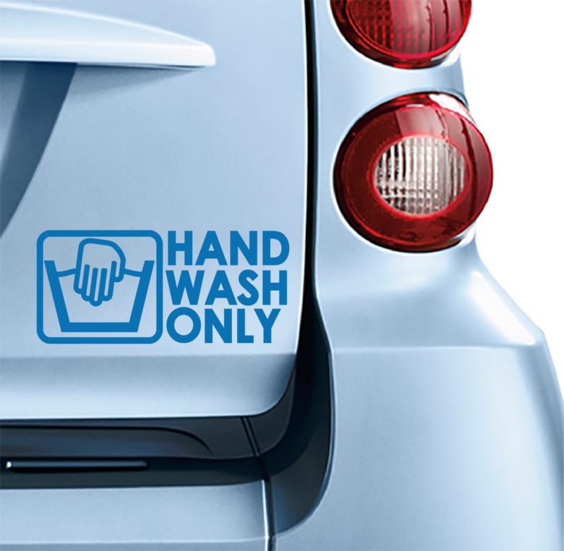 Αυτοκόλλητο Hand wash only