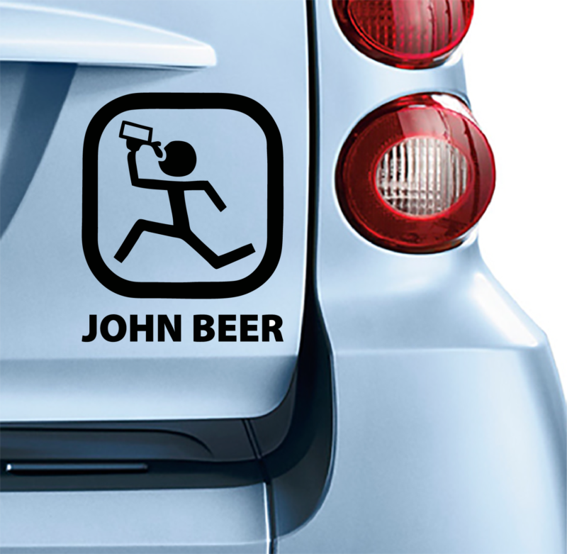 Αυτοκόλλητο John beer
