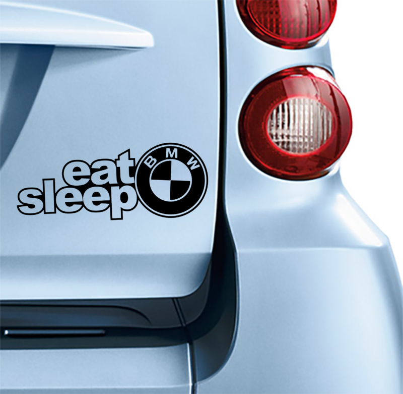 Αυτοκόλλητο Eat Sleep BMW Κωδ.:4375