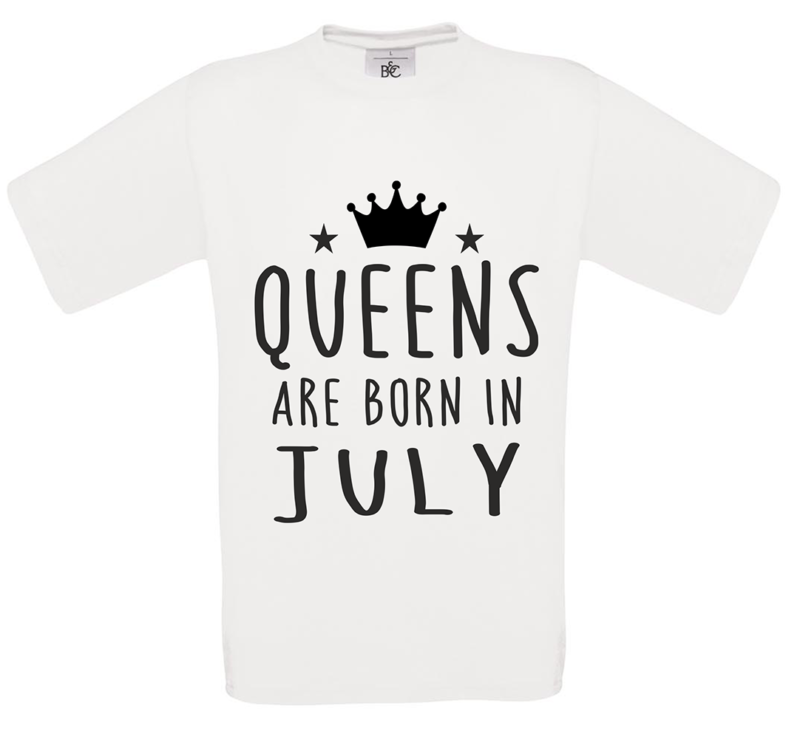 T-shirt Queens are born in July