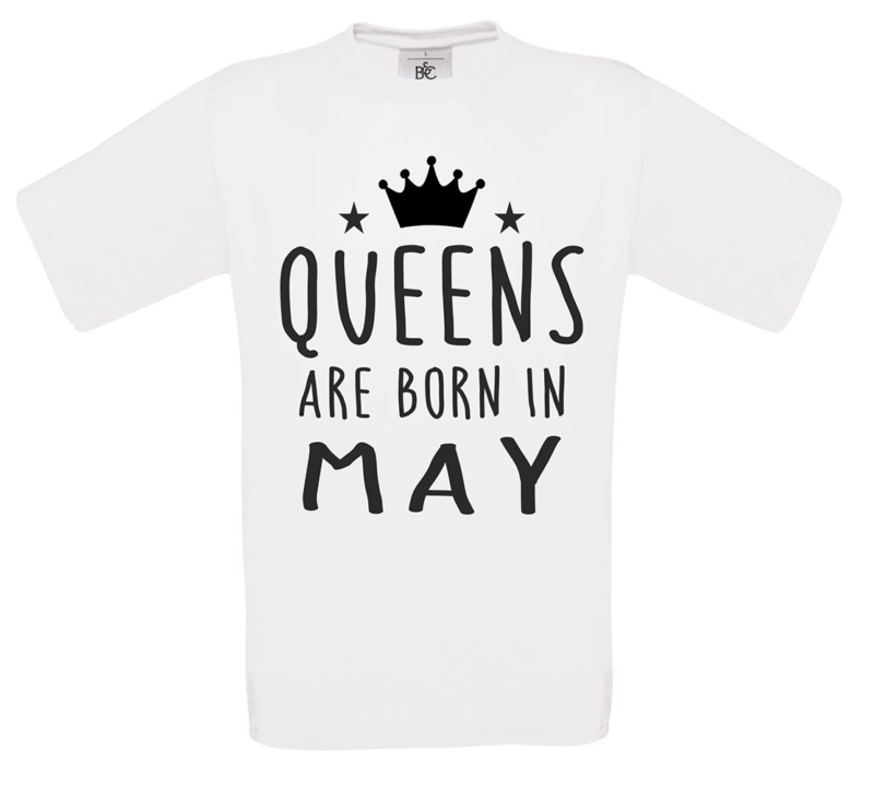 T-shirt Queens are born in May