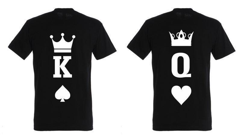 T-shirt King and Queen  (σετ 2 τεμ. ) Κωδ.:8085