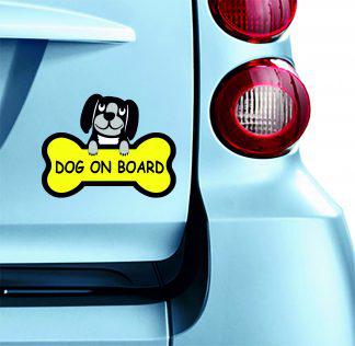 Αυτοκόλλητο Σκύλος στο αυτοκίνητο (Dog on board) Κωδ.:34956