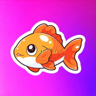 Αυτοκόλλητο Cute Fish Κωδ.:48307